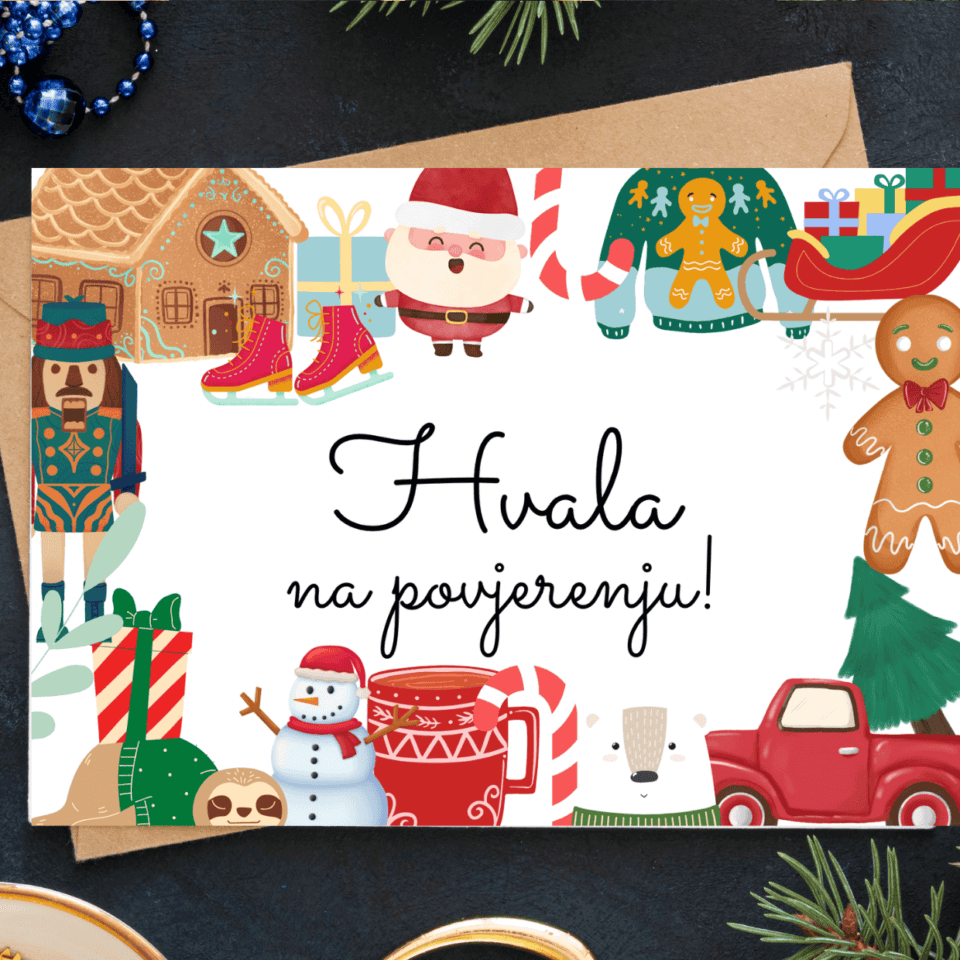 kartica zahvale