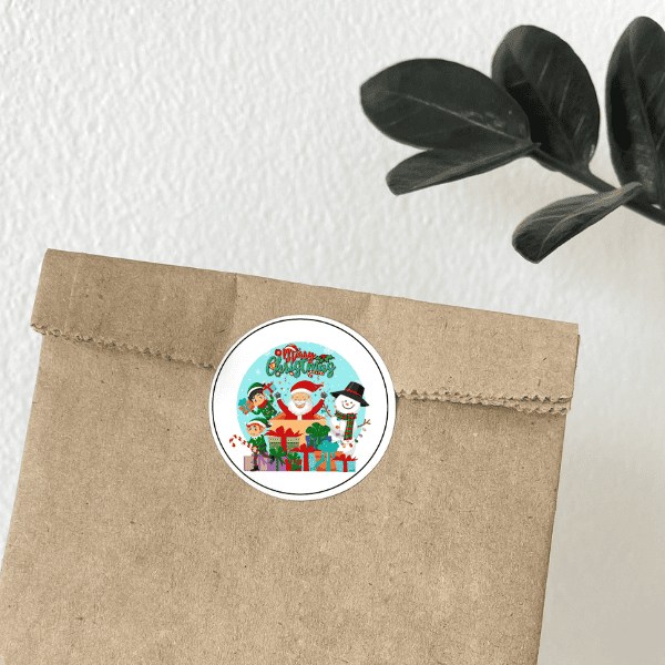 Naljepnice samoljepljive božićnog dizajna