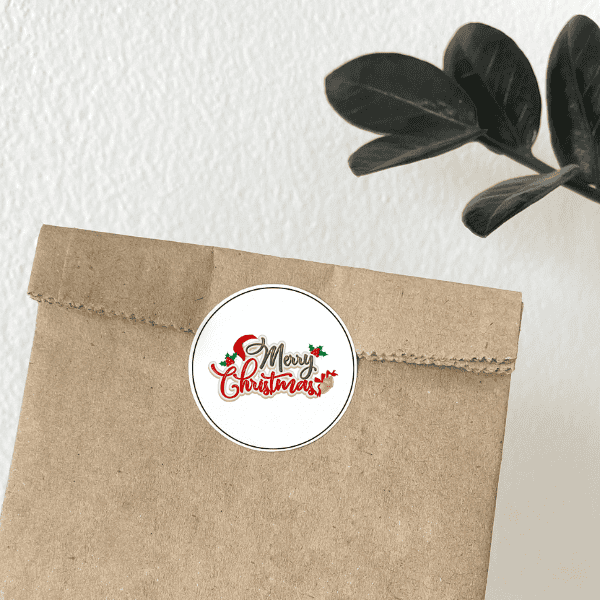 Naljepnice samoljepljive božićnog dizajna