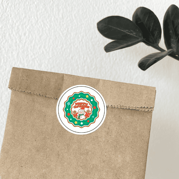 Naljepnice samoljepljive božićnog dizajna