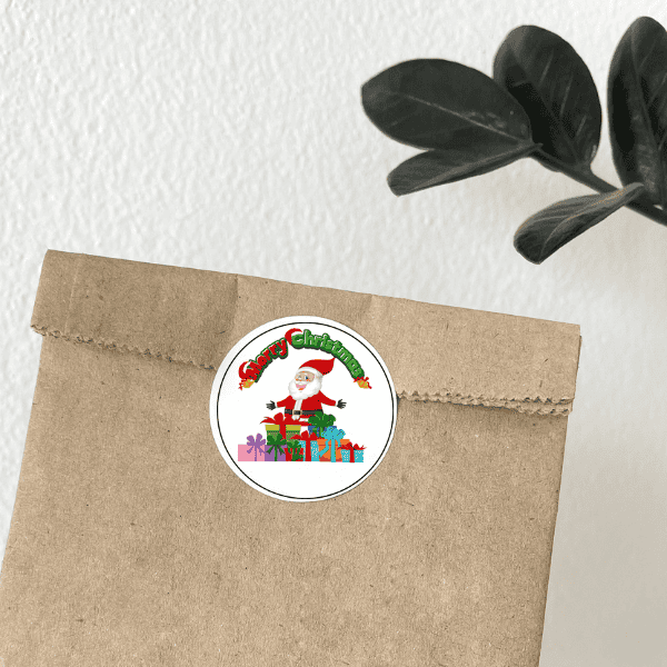 Naljepnice samoljepljive božićnog dizajna