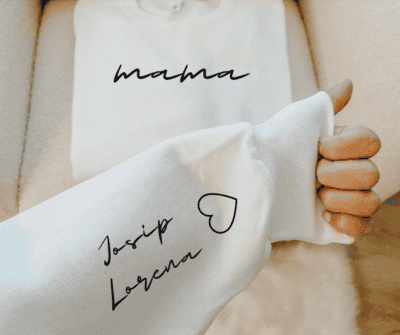 Ženska majica s jedinstvenim tiskom na rukavu u raznim bojama i veličinama