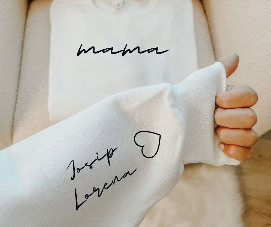 Ženska majica s jedinstvenim tiskom na rukavu u raznim bojama i veličinama