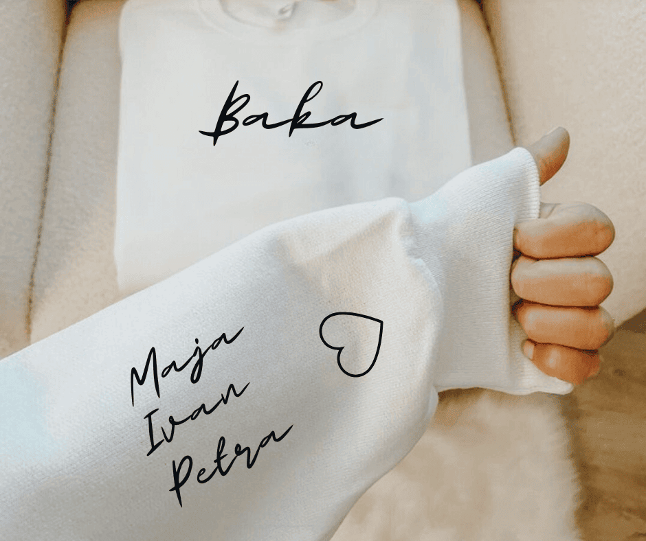 Ženska majica s jedinstvenim tiskom na rukavu u raznim bojama i veličinama