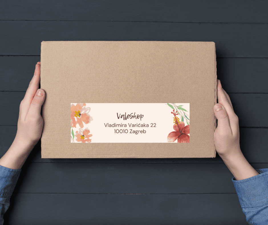 kurirska nljepnica za pakete