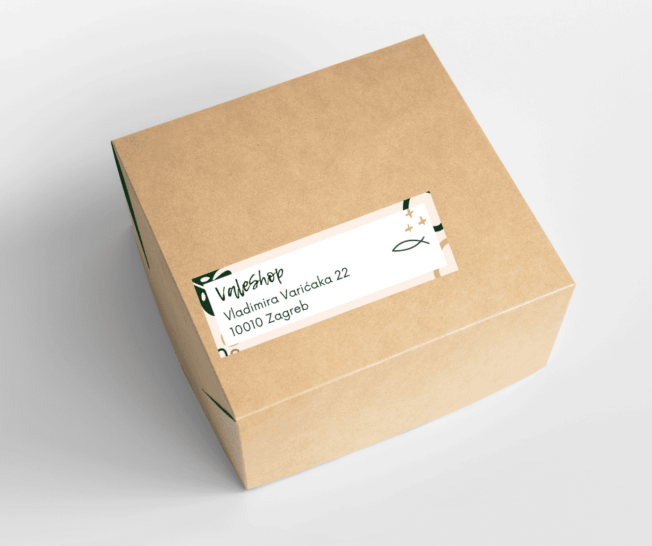 kurirska nljepnica za pakete