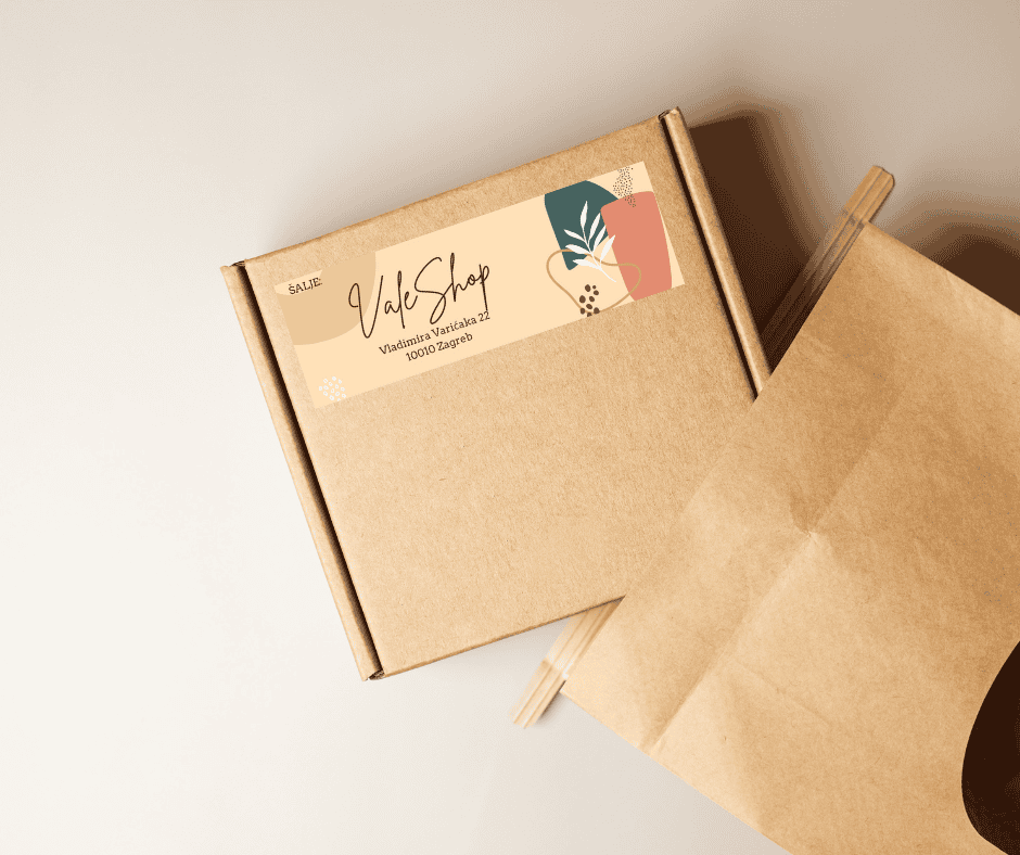 kurirska nljepnica za pakete