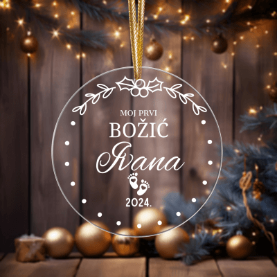 Personalizirane akrilne kuglice za bor promjera 11 cm savršen su božićni poklon koji unosi toplinu i jedinstvenost u svaki dom. Izrađene od kvalitetnog akrila, ove kuglice mogu biti ukrašene imenima, posebnim datumima ili emotivnim porukama, što ih čini idealnim za obitelj i prijatelje. Elegantnog dizajna i trajne izrade, svaka kuglica donosi personalizirani dodir blagdanskoj atmosferi, pretvarajući obični ukras u dragocjenu uspomenu.