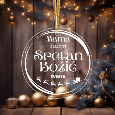 akrilni ukras za bor personalizirana kuglica za bor