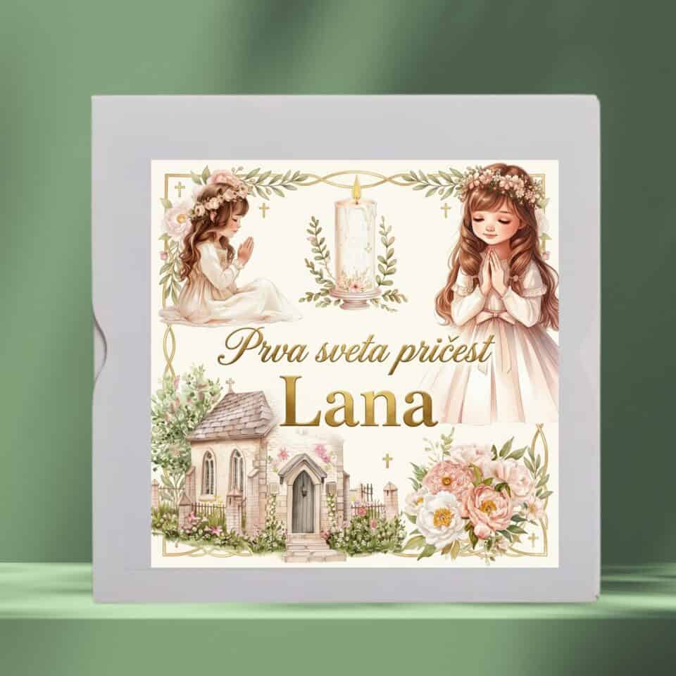 Personalizirana kutija za djevojčice - Prva pričest