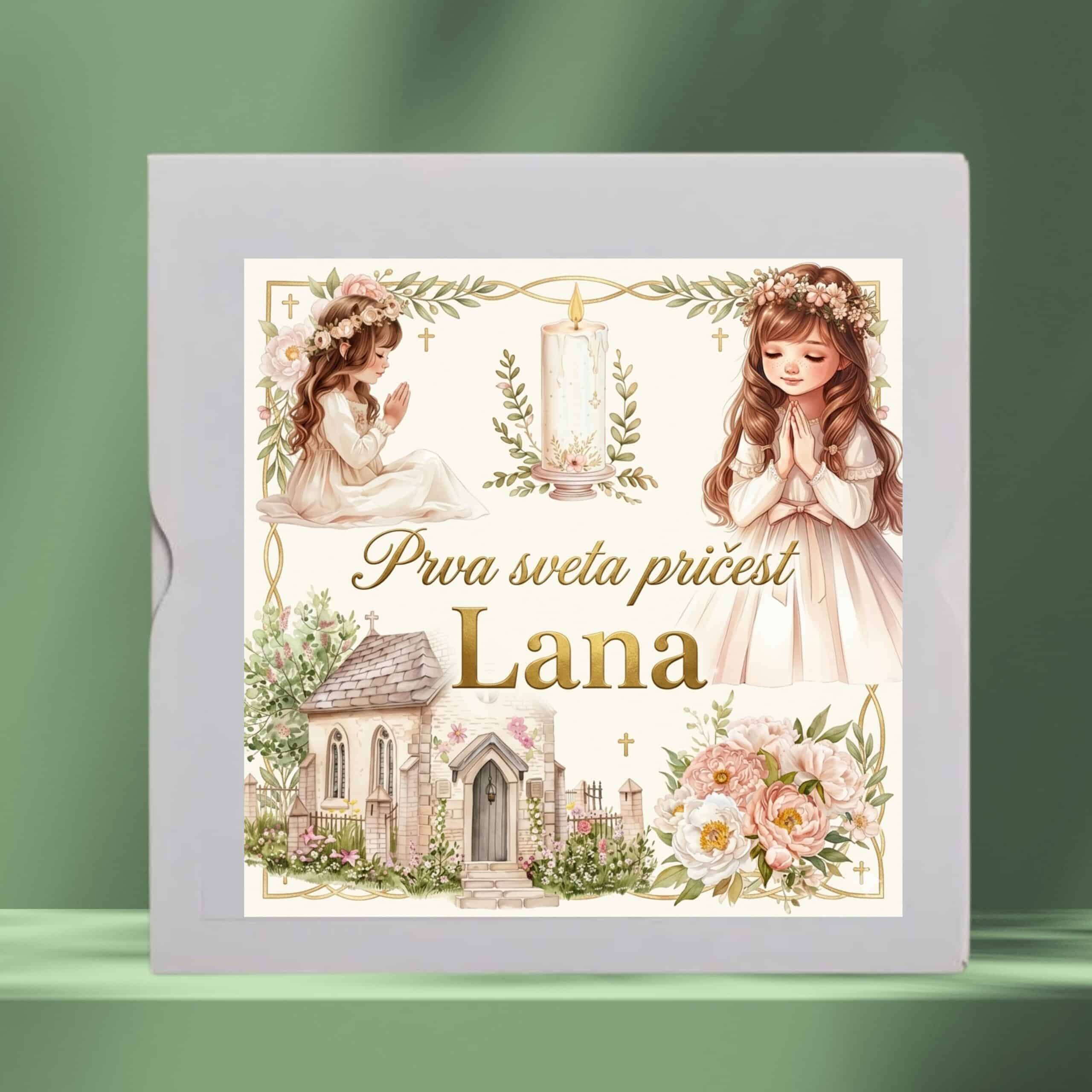 Personalizirana kutija za djevojčice - Prva pričest