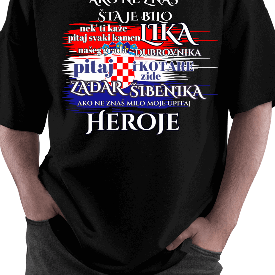 Majica Thompson, zagreb hipodromn majica s tiskom, majica ako ne znaš šta je bilo