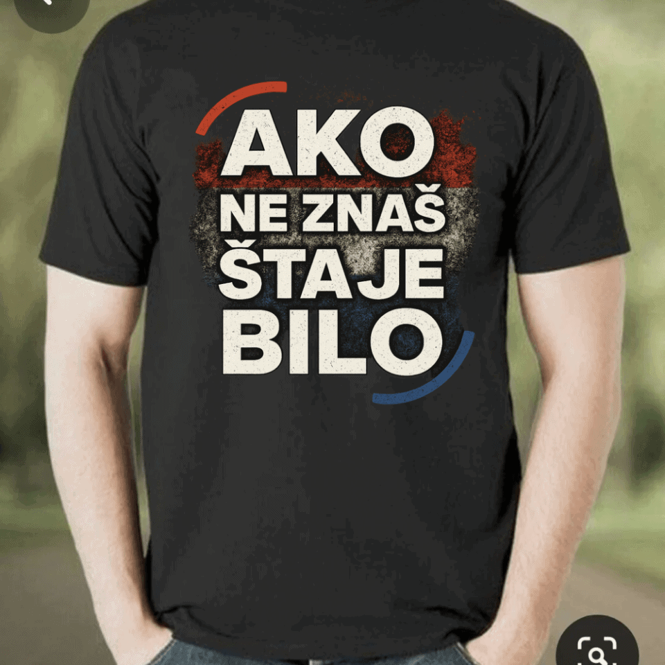 Majica Thompson, zagreb hipodromn majica s tiskom, majica ako ne znaš šta je bilo