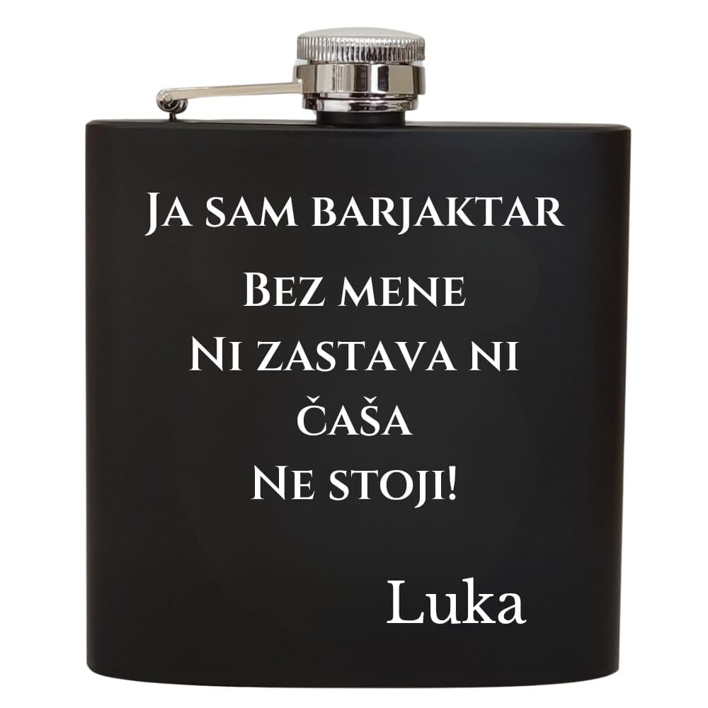 Crna Mat Pljoska – Elegancija za barjaktara
