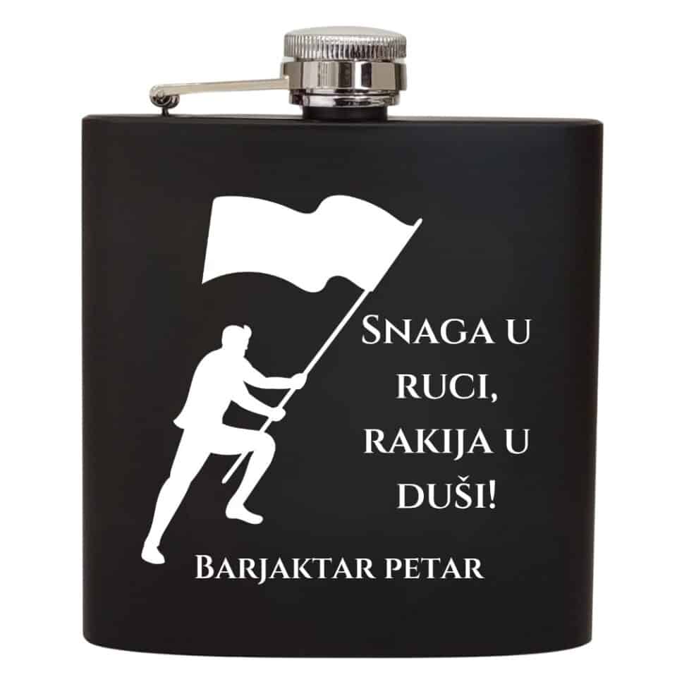 Crna Mat Pljoska – Elegancija  za barjaktara