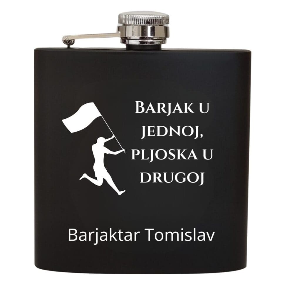 Crna Mat Pljoska – Elegancija  za barjaktara