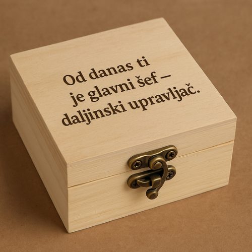 Drvena kutija s gravurom - Mirovina
