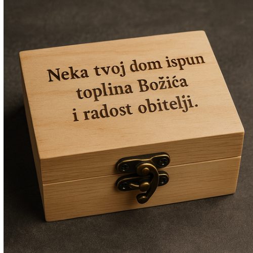 Drvena kutija s gravurom