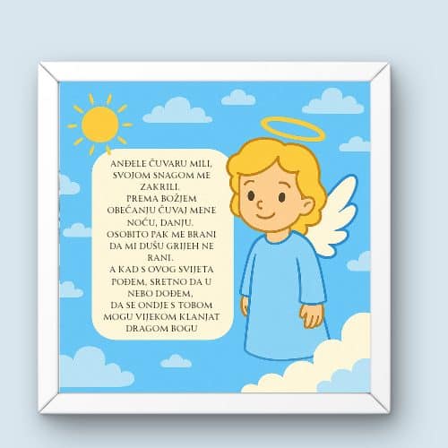 "Anđele čuvaru" nježna uspomena za djecu