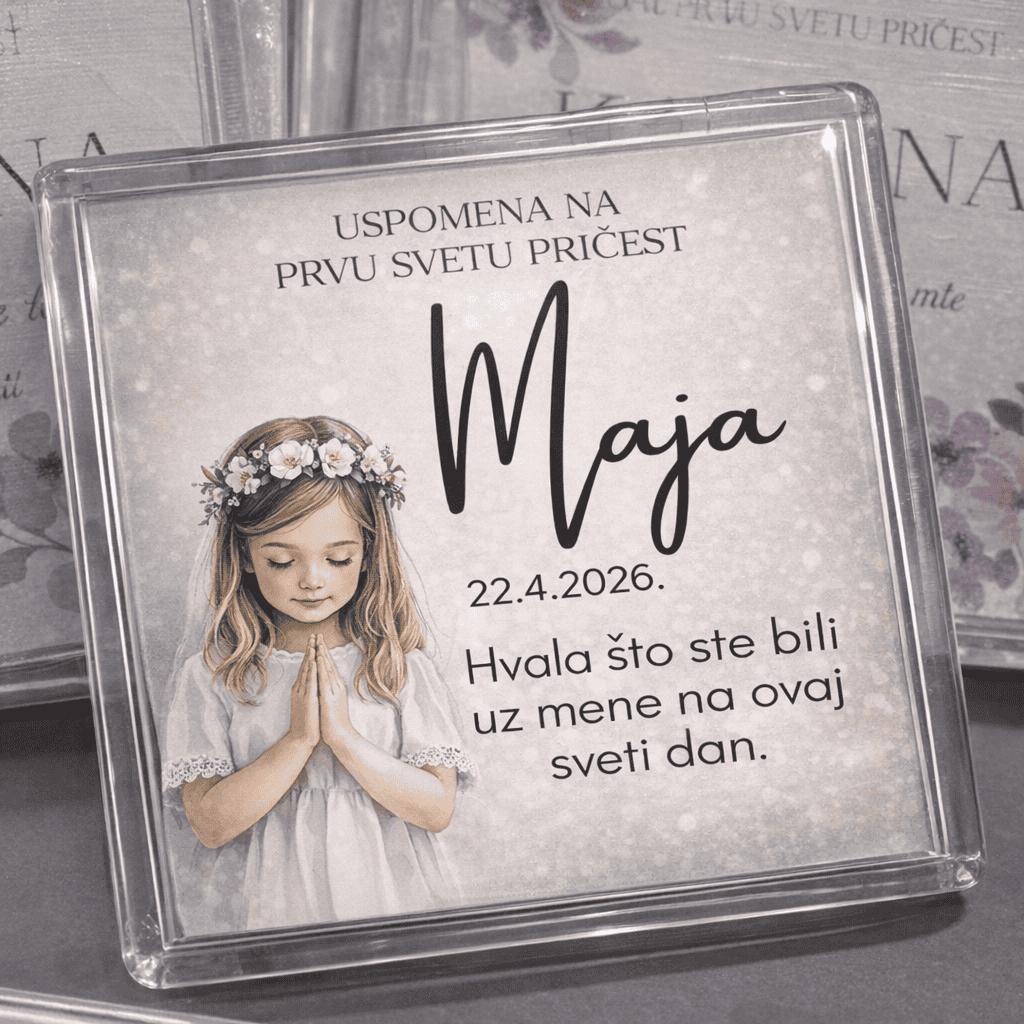 Pvc - Magnet- Prva pričest djevojčica