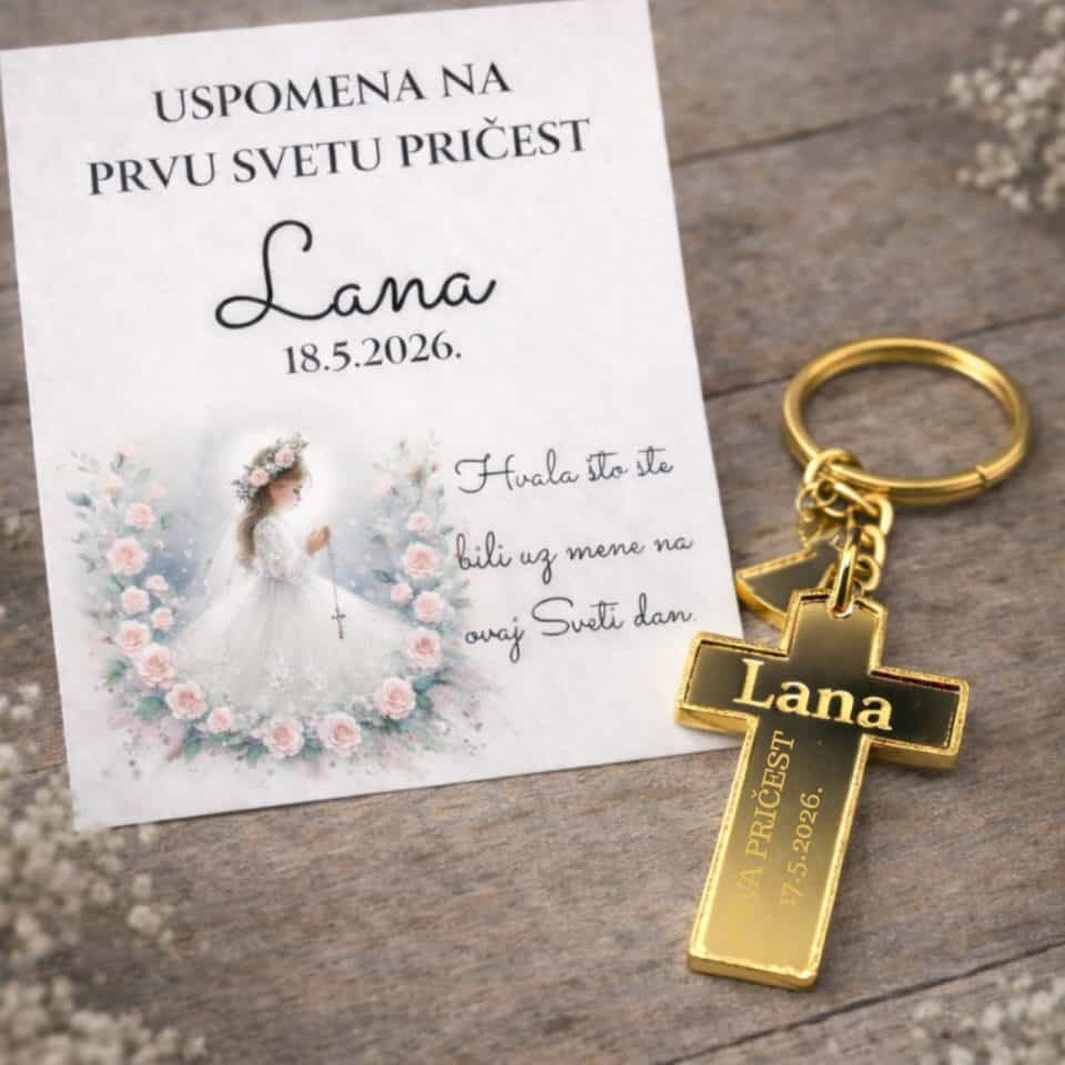 Personalizirani zlatni privjesak