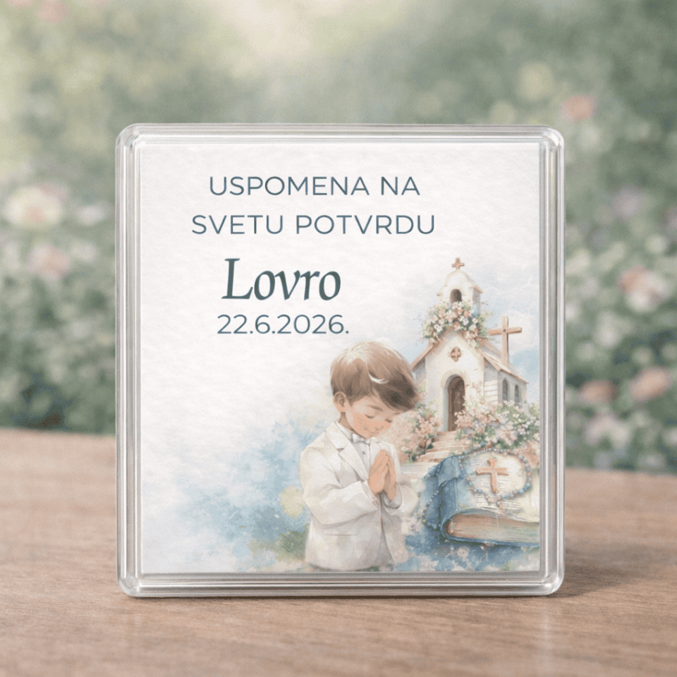 Pvc magnet za svetu potvrdu