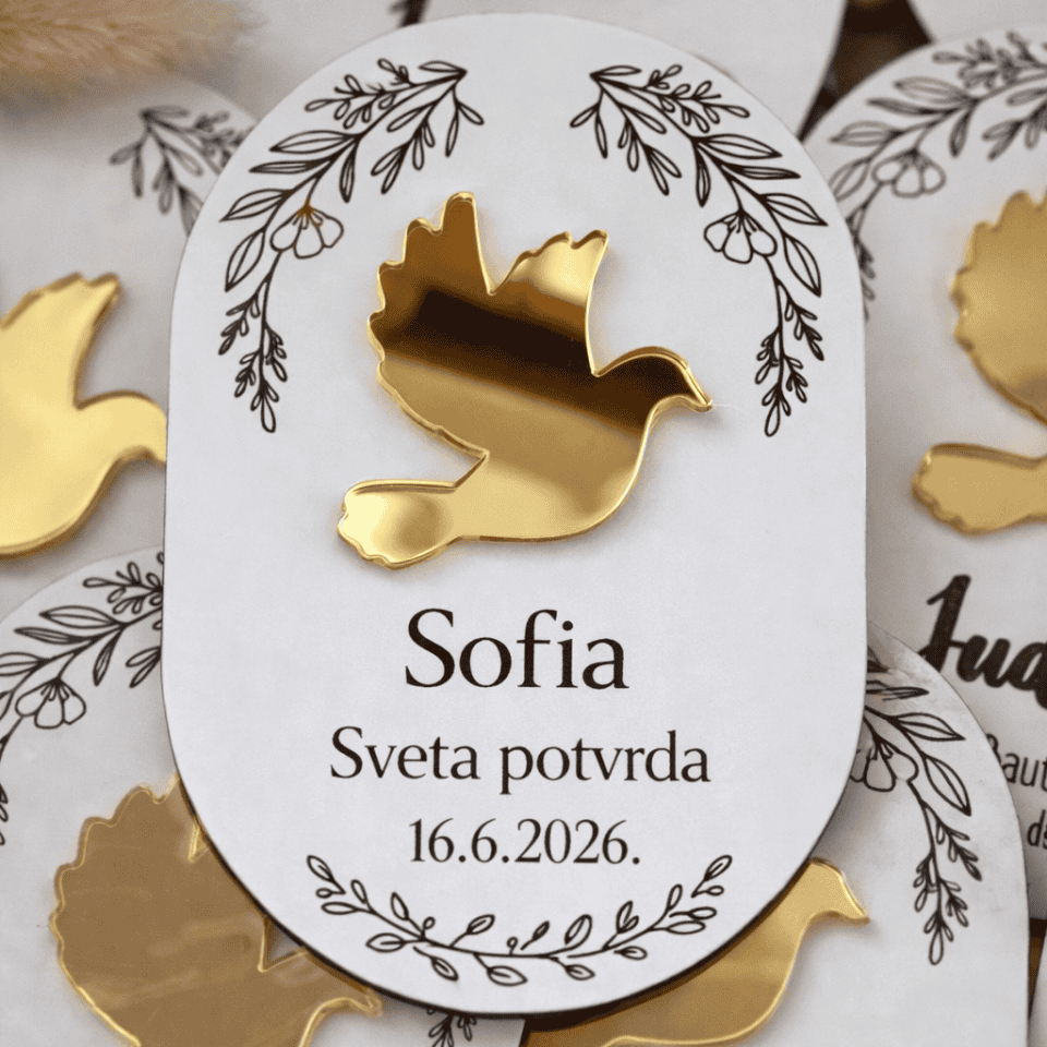 Personalizirana zahvalnica za svetu potvrdu