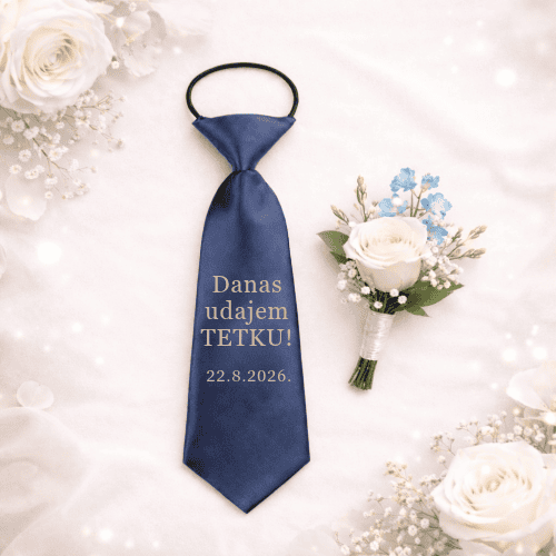 dječja kravata za vjenčanje, kravata za dječaka svadba, personalizirana kravata za svadbu, danas ženim ujaka kravata, kravata za male svatove, dječja svadbena kravata, kravata za nećaka vjenčanje