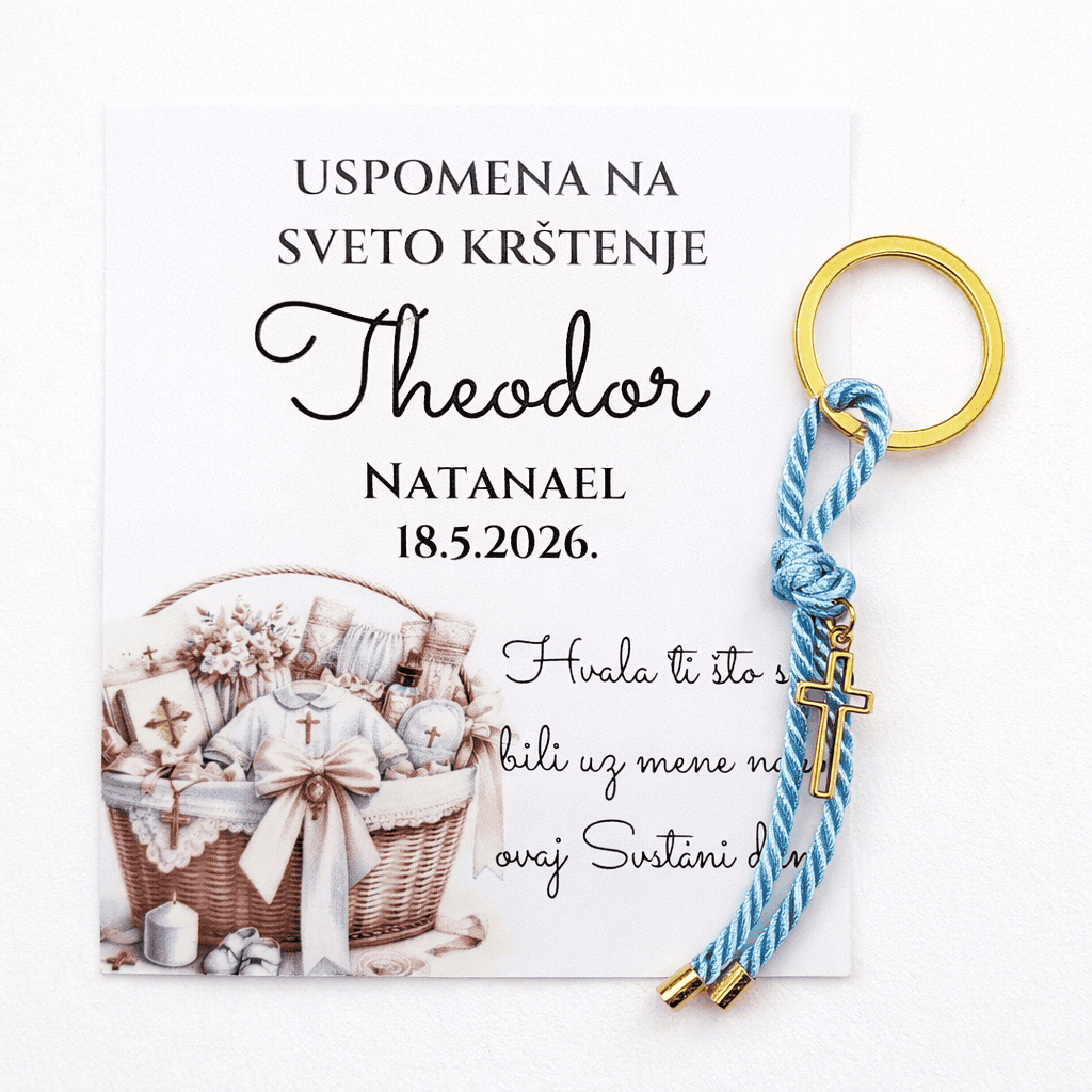 Zahvalnica za sakramente s privjeskom – personalizirana uspomena - Slika 2
