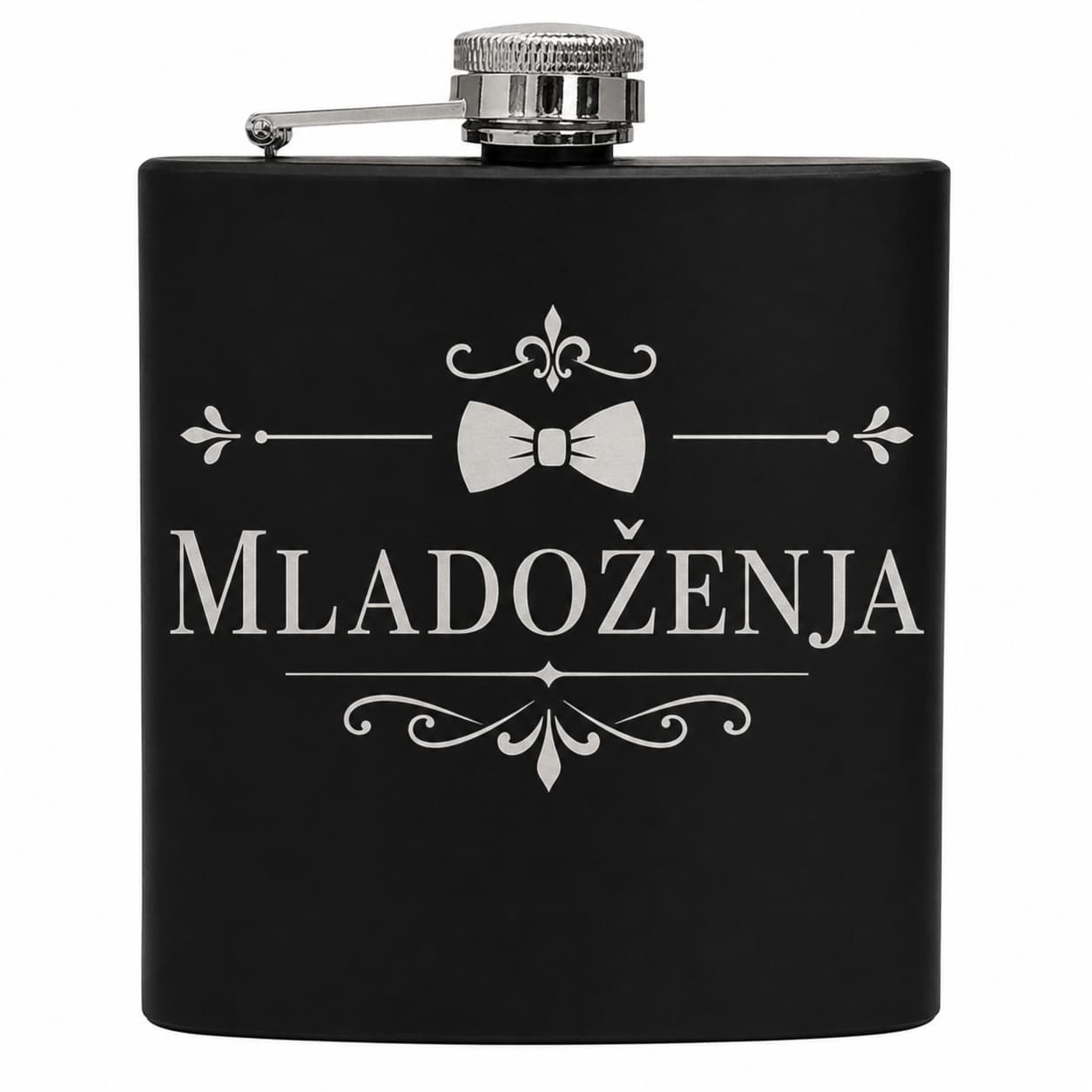 Crna Mat Pljoska – Elegancija za mladoženju